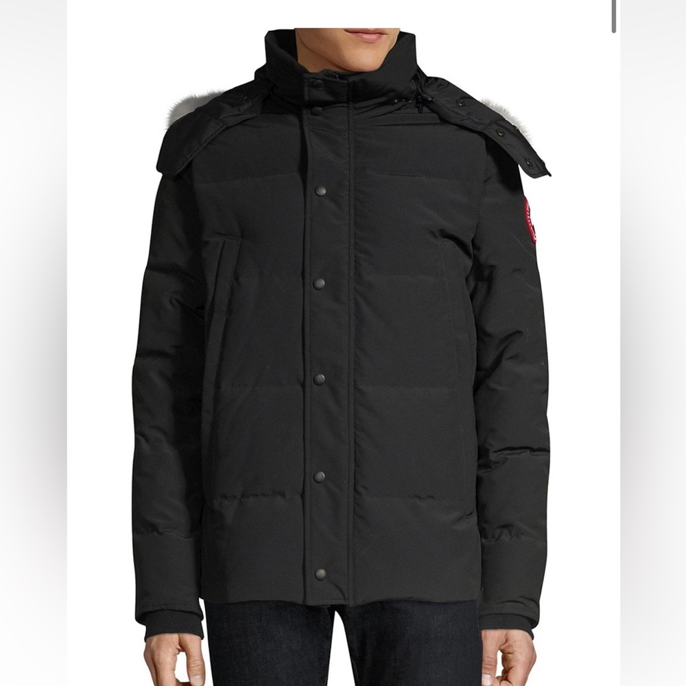 CANADA GOOSE Wyndham Heritage Coyote Fur-Trim Parka